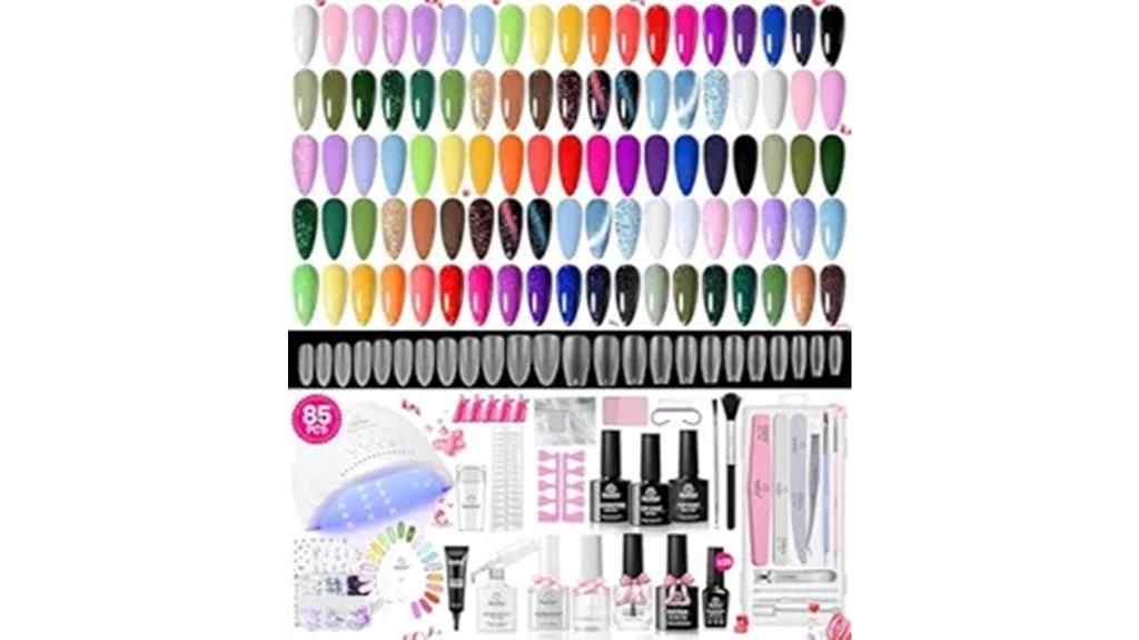 85 piece gel nail set