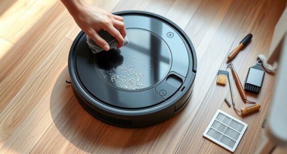clean and maintain robot vacuum