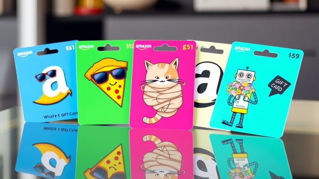 humorous amazon gift card designs