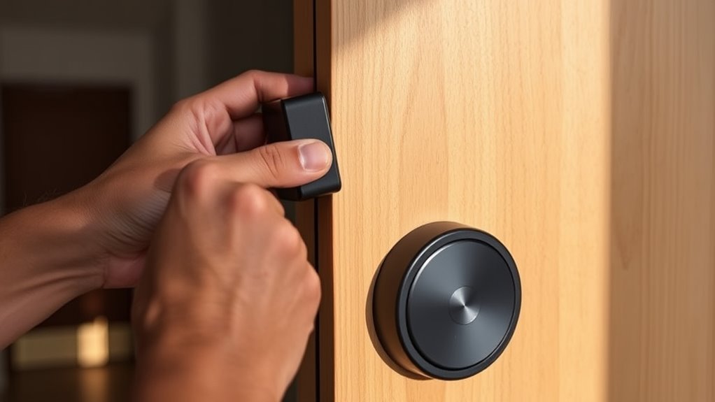 install smart lock door