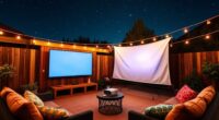 outdoor movie night equipment