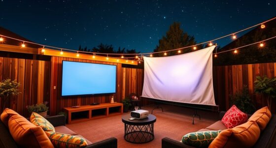 outdoor movie night equipment