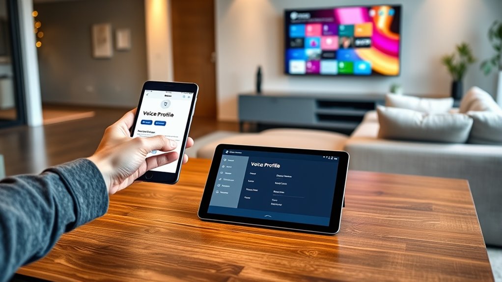 personalized voice recognition setup