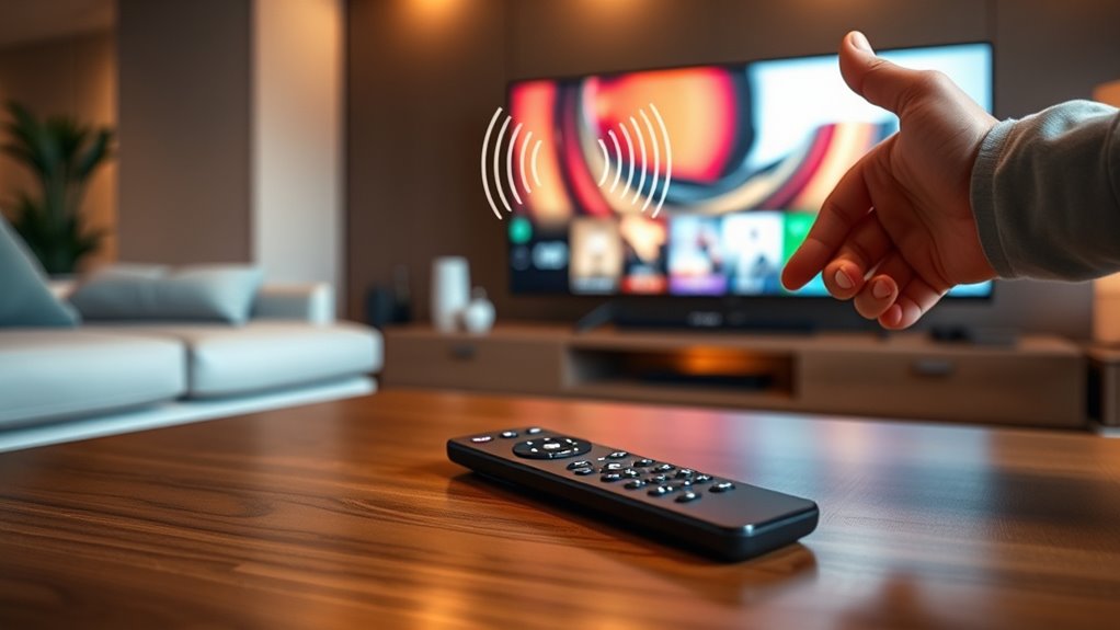 remote control or voice