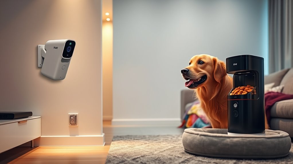 remote pet monitoring and interaction