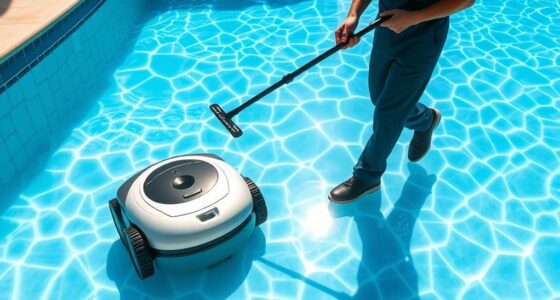 robotic vs human pool cleaning