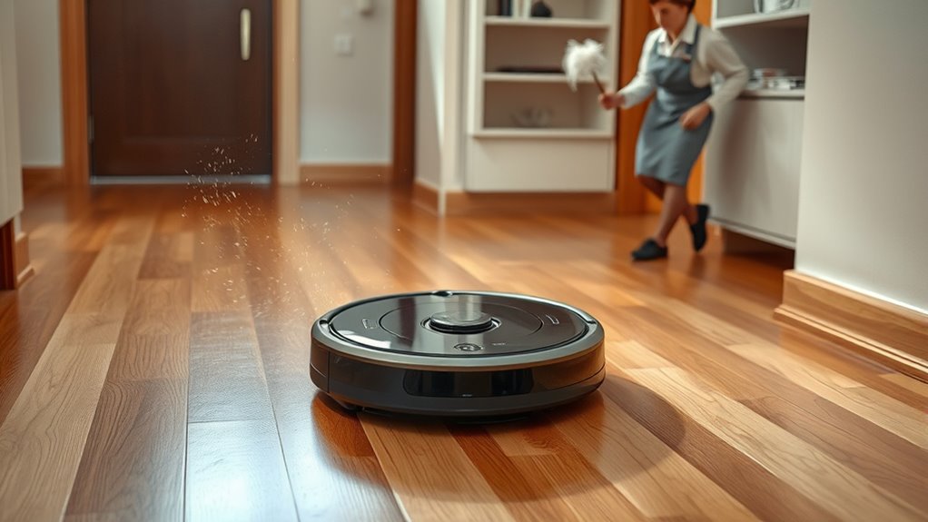 robots handle routine cleaning