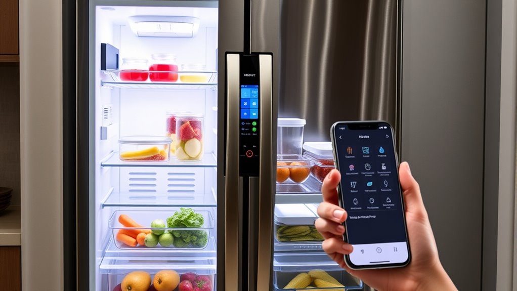 set up smart refrigerator