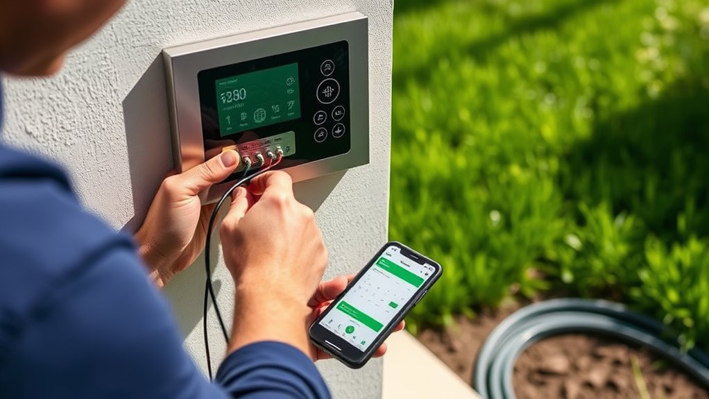 smart sprinkler system installation