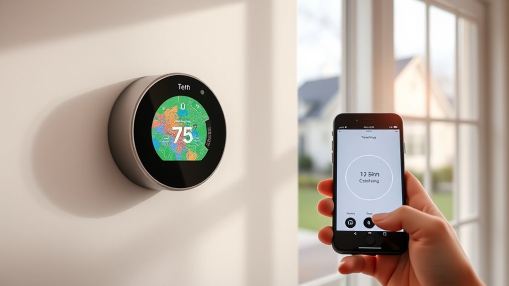 smart thermostat geofencing setup