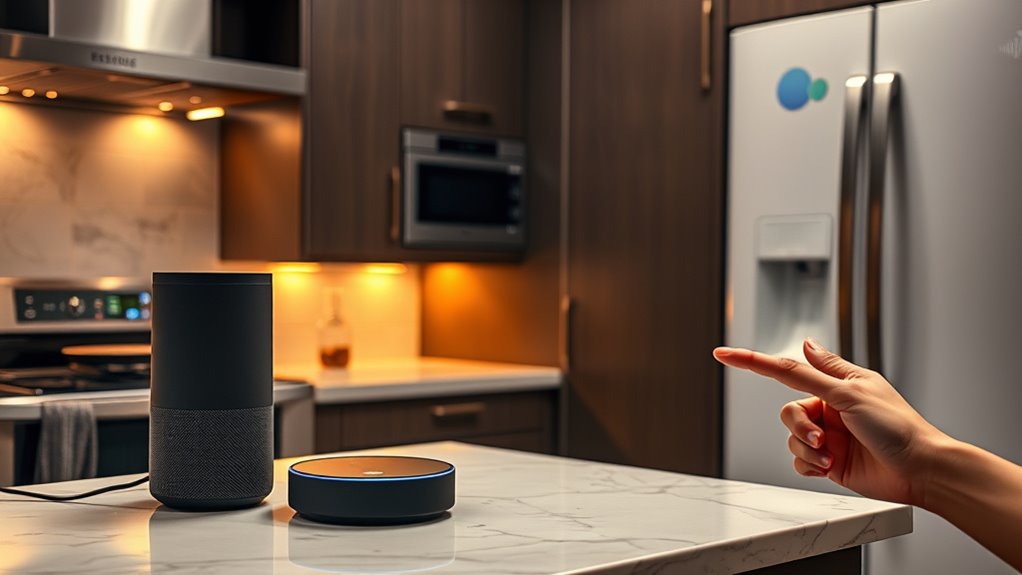 syncing kitchen voice controlled devices