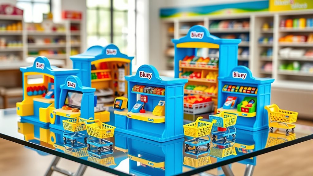 top bluey store playsets