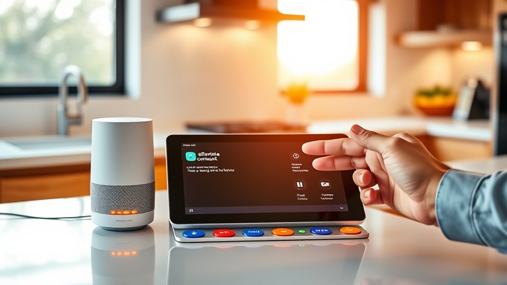 voice and button controls