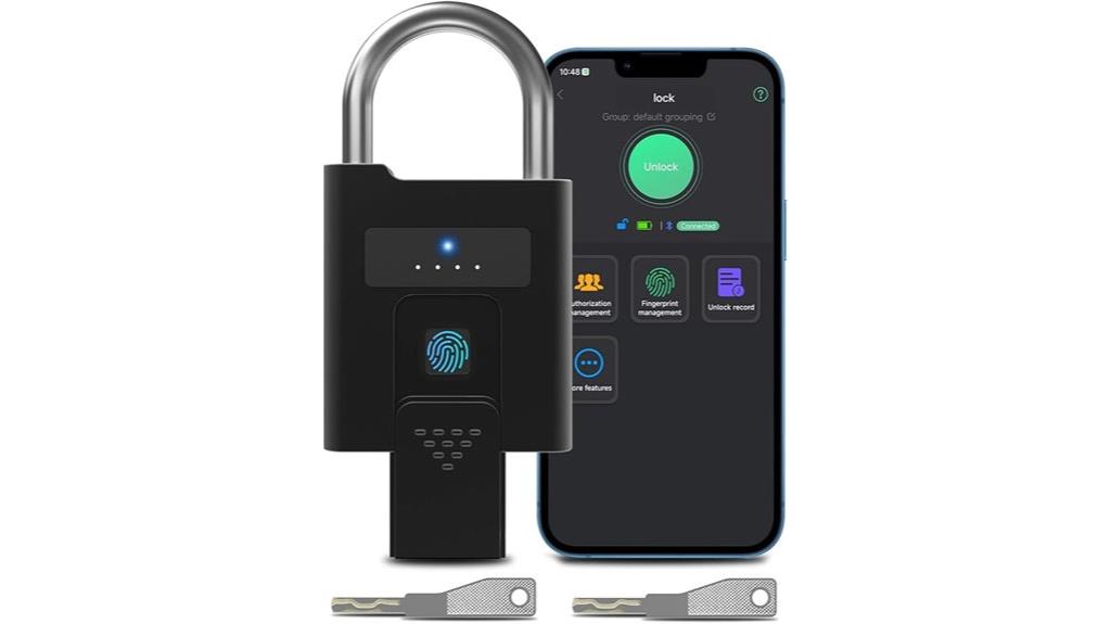 bluetooth biometric fingerprint lock