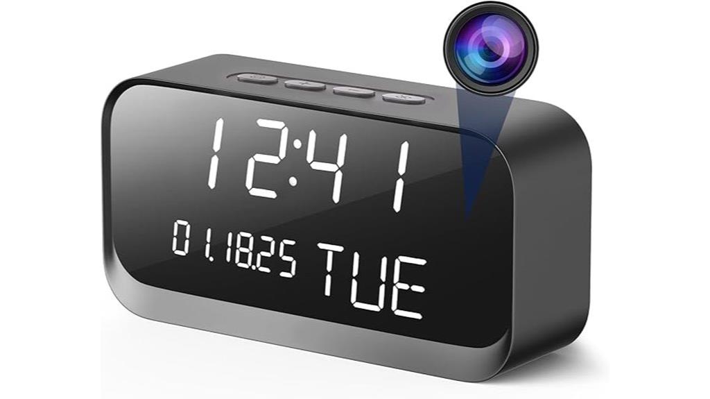 hidden wifi clock camera