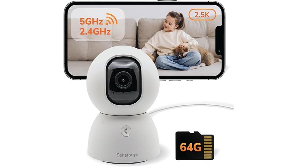 indoor ai pan tilt camera