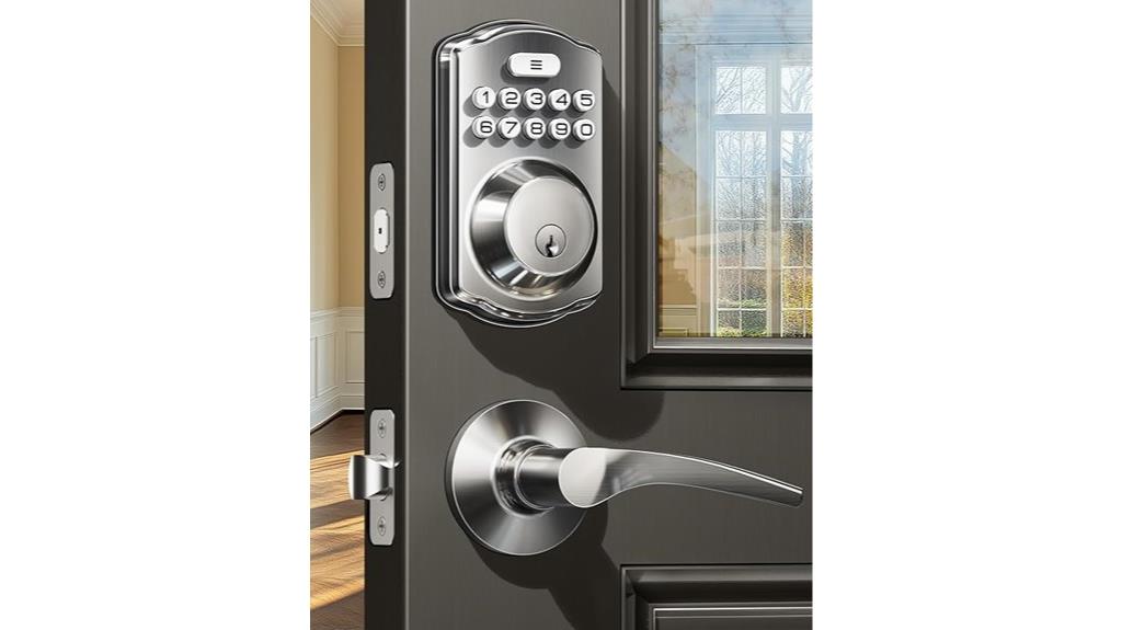 keyless door lock handles