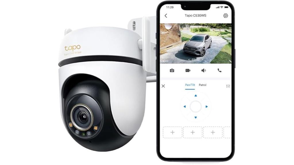 outdoor 5mp pan tilt camera