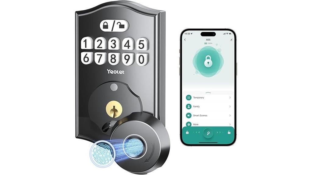 smart fingerprint keyless lock
