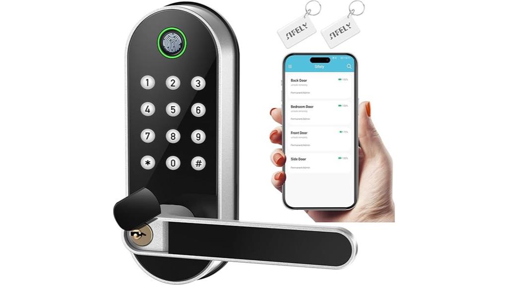 smart fingerprint keyless lock