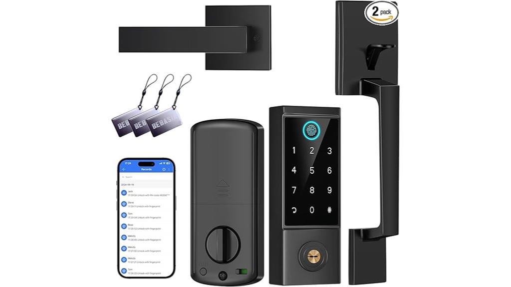 smart lock with handle