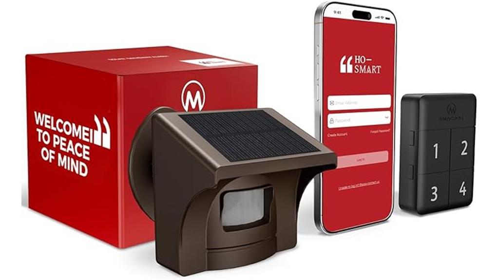 solar driveway alarm system