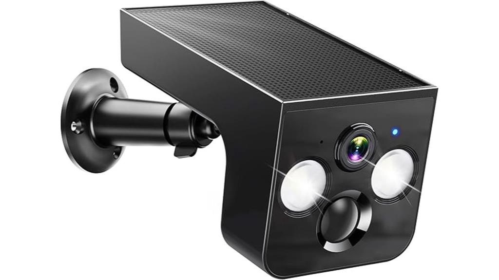 solar security camera features