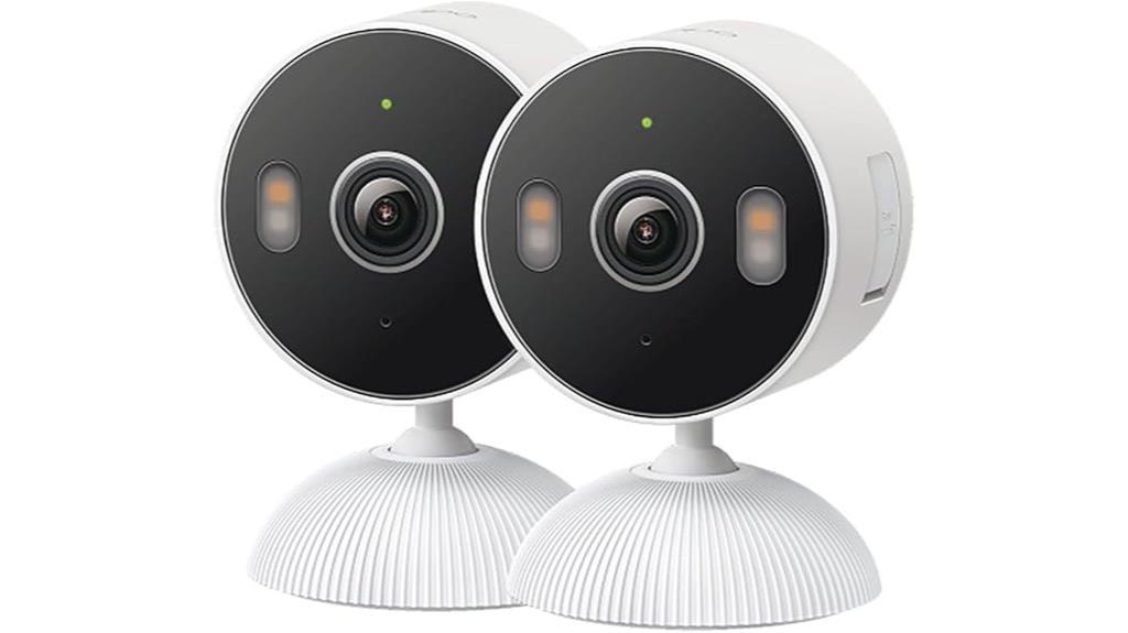 two pack 2k security cameras