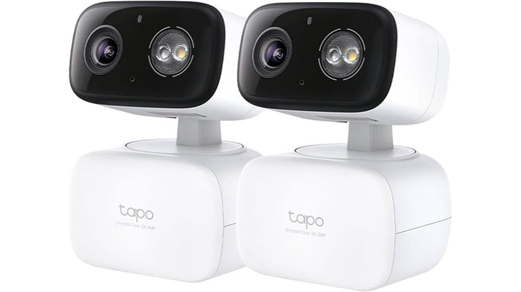two pack 3mp pan tilt camera