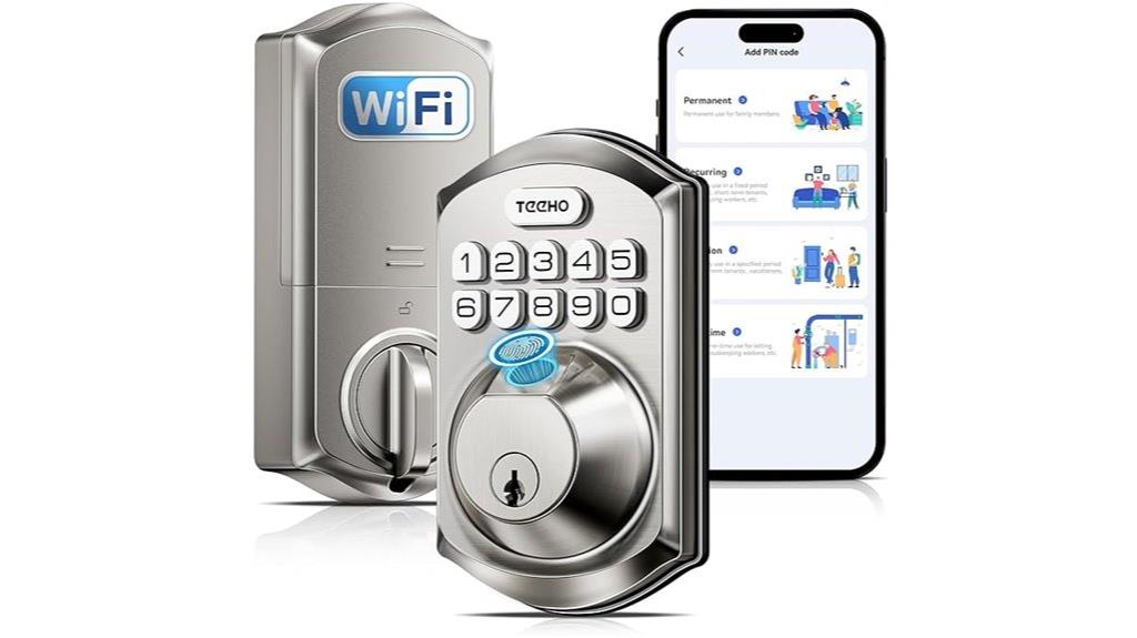 wifi fingerprint keyless lock