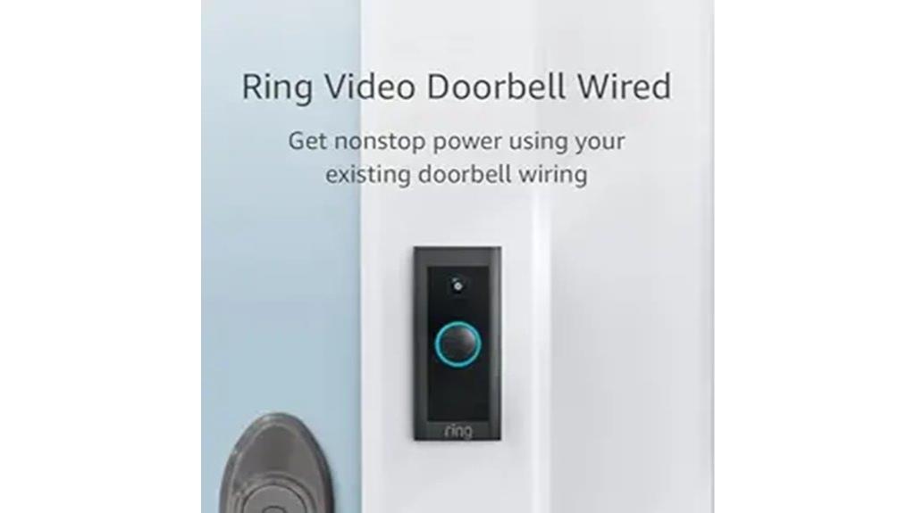 wired hd camera doorbell