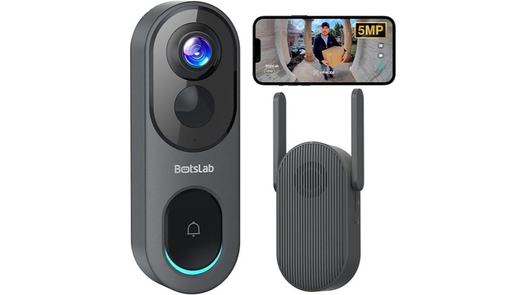 wireless 5mp video doorbell