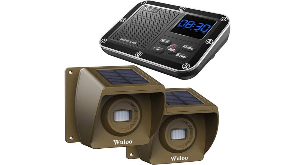 wireless solar driveway alarm