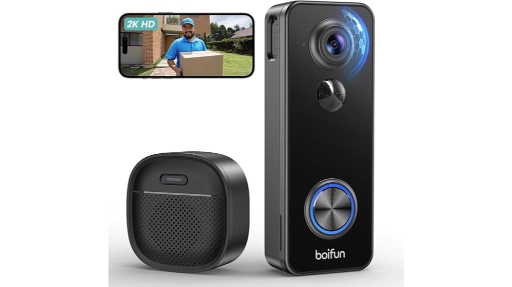 wireless video doorbell camera
