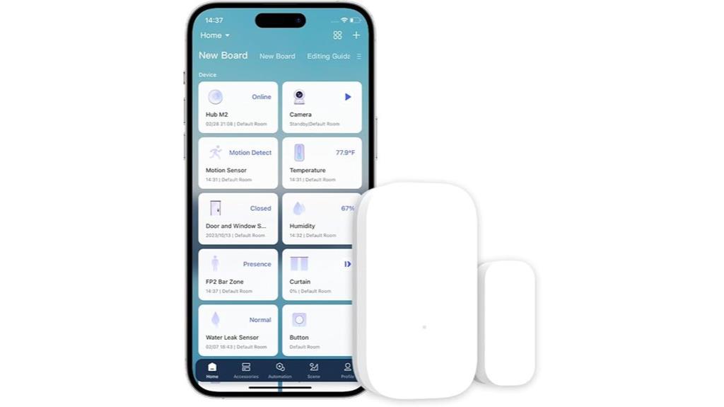 wireless zigbee door sensor