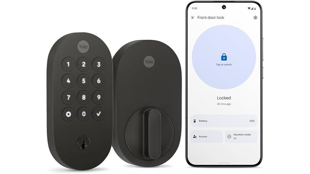 yale matte black lock