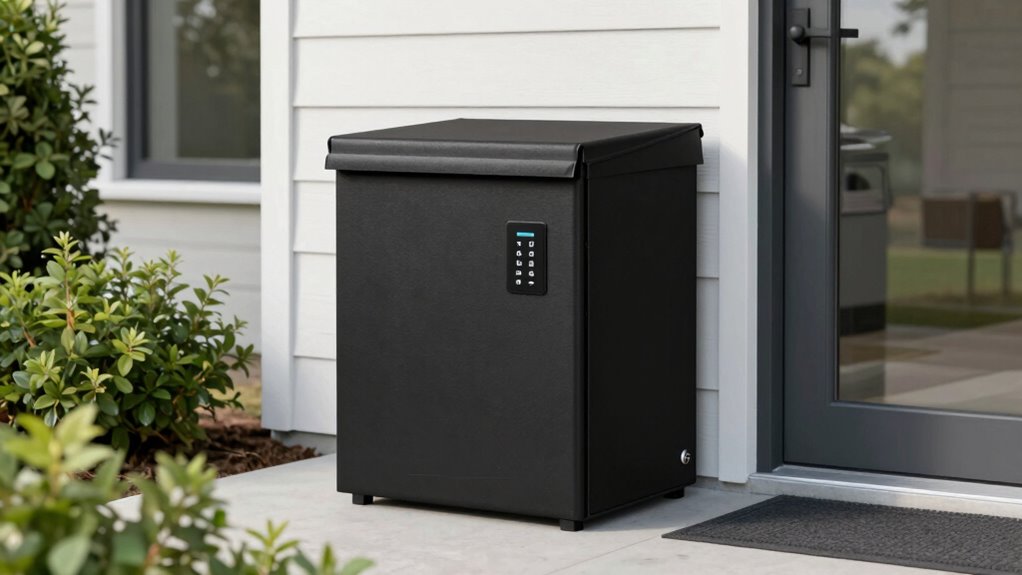 secure outdoor package storage