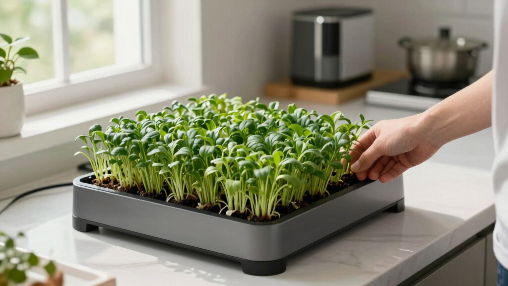 InstaFarm Automated Indoor Microgreens Garden Review: Easy Being Green