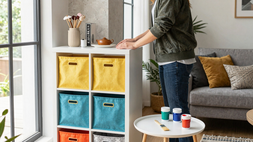An IKEA KALLAX Got a $40 DIY Redo and Now It Looks Boutique