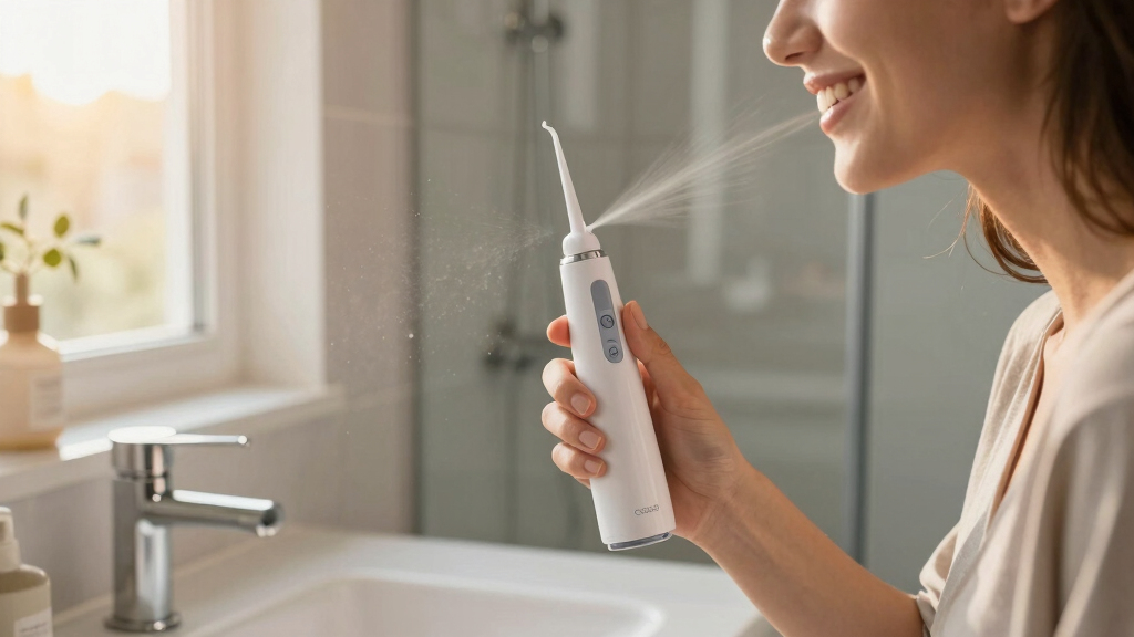 COSLUS 300ml Cordless Portable Rechargeable Water Dental Flosser $7