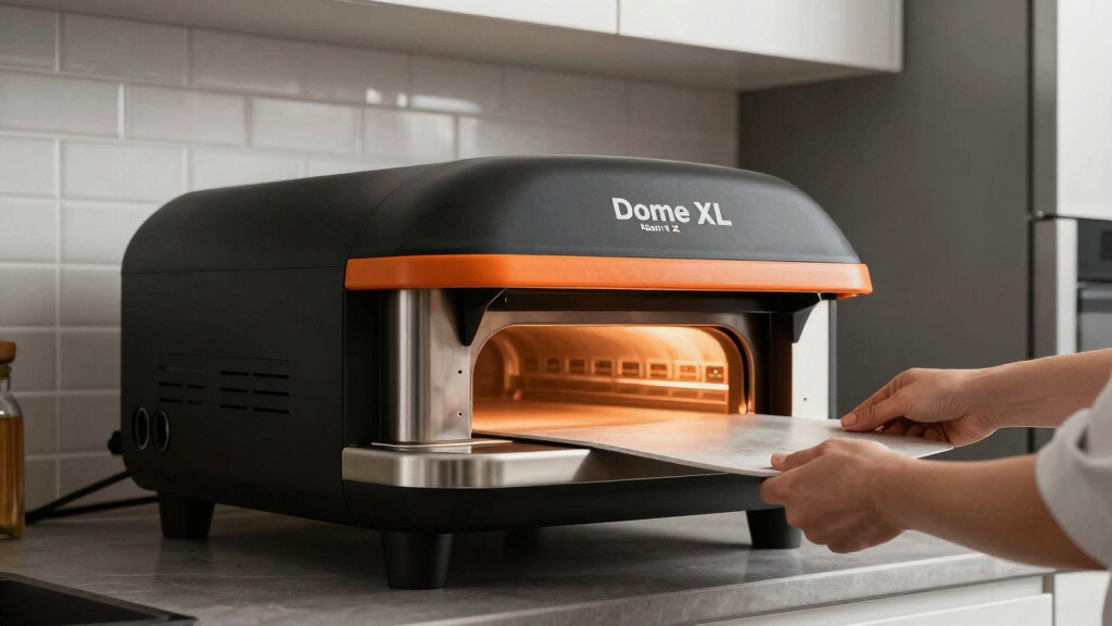 Dome XL (Gen 2) pizza oven in Black Orange by Tonester and Gozney