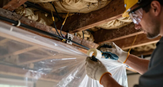 How to protect existing fiber prior to attic insulation work?
