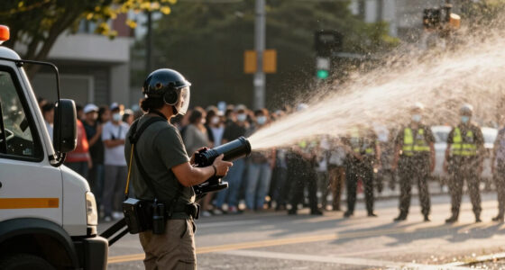 Police blast water cannons at protesters amid unrest over stabbing in Belfast
