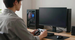 How I Created a Cleaner Gaming Setup by Hiding Lights in Plain Sight