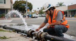 LADWP Crew Responds To Water Main Break In Hollywood - NBC Los Angeles
