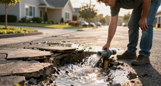 Los Angeles-area Water Main Break Floods West Hollywood Streets, Causes Sinkhole - CBS News