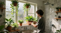 This DIYer Turned Their Ordinary Bathroom Into A Lush Secret Garden Paradise