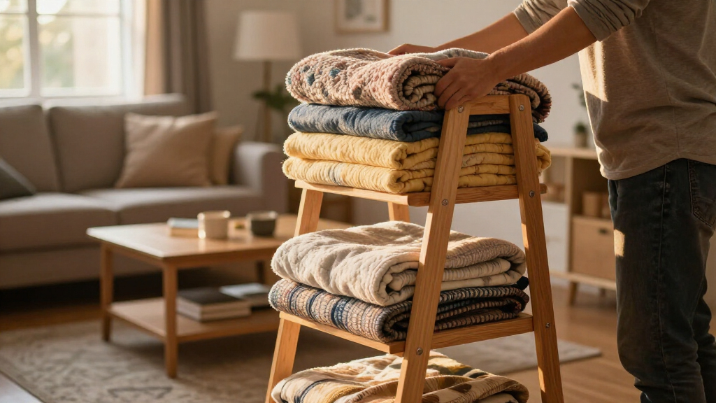 Aldi's Best-Selling Blanket Storage Ladder Is Finally Back