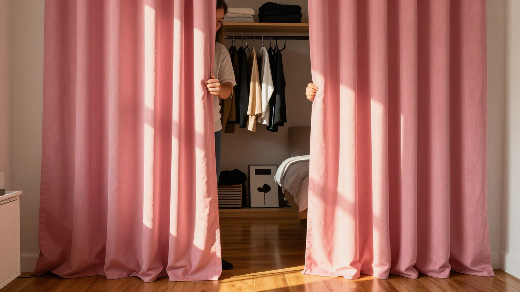 I Ditched My Closet Doors For $60 Pleated Curtains (See Why!)