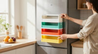 She Put A 5-Tier Bookshelf On Her Fridge, And It Created Storage Out Of Thin Air
